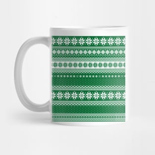 Nordic Scandinavian Christmas Green2 Mug